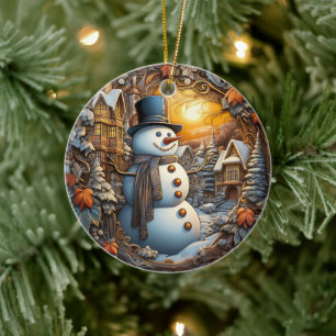 Vintag Snowman Holiday Weihnachtsschmuck