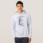 Vintag Snowman Hoodie - Retro Halftone Black (Vorne ganz)