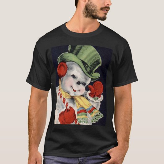Vintag Snowman T - Shirt (Vorderseite)