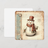 Vintag Snowman Weihnachten (Vorne/Hinten)