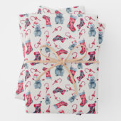 Vintag Snowman Weihnachten Geschenkpapier Set (Beispiel)