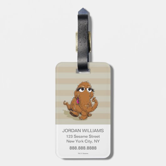 Vintag Snuffy Gepäckanhänger (Rückseite vertikal)