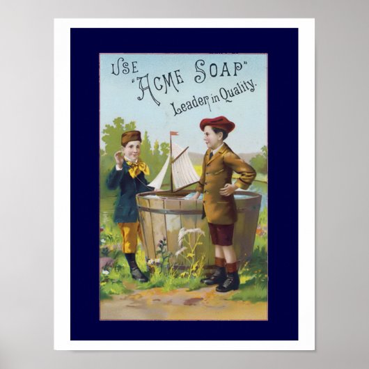Vintag Soap Ad Art Poster (Vorne)