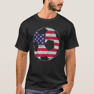 Vintag Soccer 4. Juli Männer USA Fahne B T-Shirt