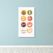 VINTAG SODA CAPS LEINWANDDRUCK (Insitu (Holzboden))