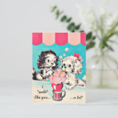 Vintag "Soda" wie du Postkarte (Stehend Vorderseite)