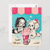 Vintag "Soda" wie du Postkarte (Vorne/Hinten)