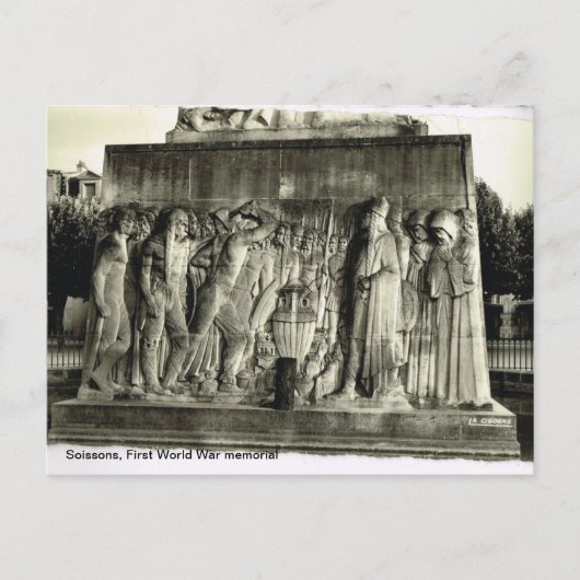 Vintag, Soissons, Gedenkstätte des Ersten Weltkrie Postkarte (Vorderseite)