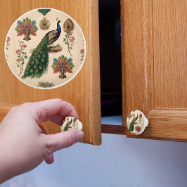 Vintag Solo Peacock Keramikknauf