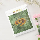 Vintag Sonnenblume Bouquet Green Ephemera Geschenktütchen (Versiegelt)