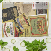 Vintag Sonoma Wine Labels Küchentücher (Gefaltet)