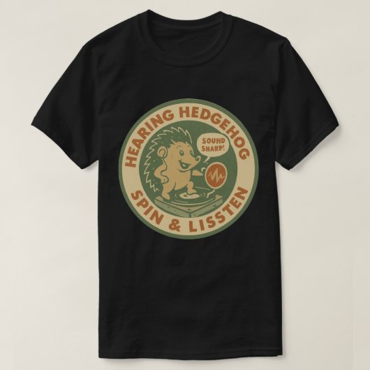 Vintag Sound Sharp Audiology DJ T-Shirt (Design vorne)
