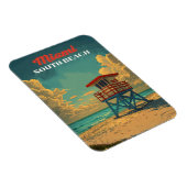 Vintag South Beach Miami Magnet (Rechte Seite)