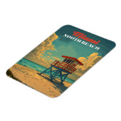Vintag South Beach Miami Magnet (Linke Seite)