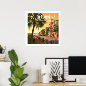 Vintag South Carolina Poster (Heimbüro)