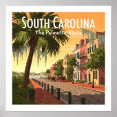 Vintag South Carolina Poster (Vorne)