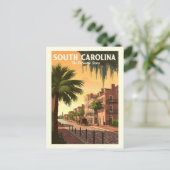 Vintag South Carolina Postkarte (Stehend Vorderseite)