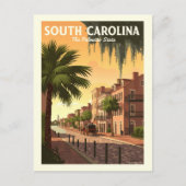 Vintag South Carolina Postkarte (Vorderseite)