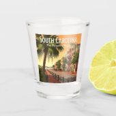 Vintag South Carolina Schnapsglas (Vorderseite)