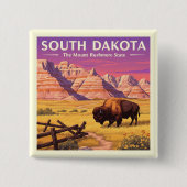 Vintag South Dakota Button (Vorderseite)