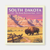 Vintag South Dakota Magnet (Vorne)