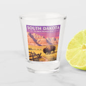 Vintag South Dakota Schnapsglas (Vorderseite)