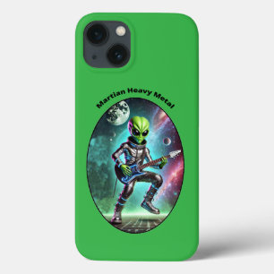 Vintag Space Alien Martian Playing Guitar URM Case-Mate iPhone Hülle