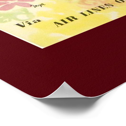 Vintag Spain Dancer Travel Poster (Ecke)