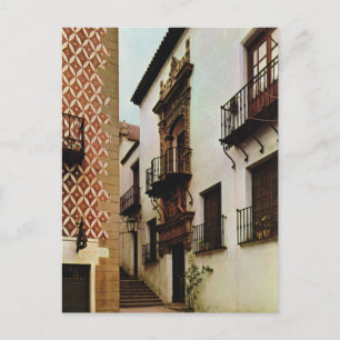 Vintag Spanien, Barcelona, Pueblo Espanol Postkarte