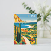 Vintag Spanien Costa Dorada Postkarte (Stehend Vorderseite)