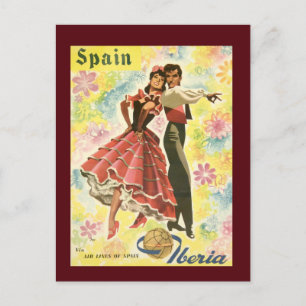 Vintag Spanien Reisen Postkarte