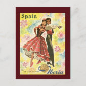 Vintag Spanien Reisen Postkarte (Vorderseite)
