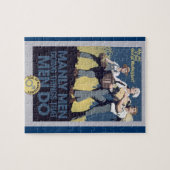 Vintag Spaß Manly MEN Puzzle (Horizontal)