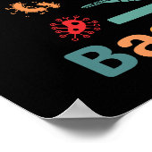 Vintag spiele ich mit Bakterien Poster (Ecke)