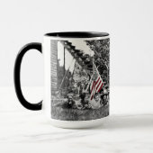 Vintag spielerische Patriotische Jungfrauen Fahne  Tasse (Links)