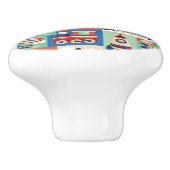 Vintag-Spielzeugmuster Keramikknauf (Seitenansicht)