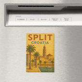 Vintag Split Kroatien Dalmatien Magnet (In Situ (Geschirrspüler))