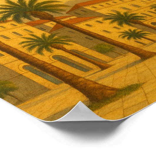 Vintag Split Kroatien Dalmatien Poster (Ecke)