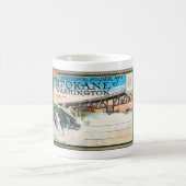 VINTAG SPOKANE WASCHTE. FARBE POSTCARD KAFFEETASSE (Mittel)