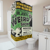 Vintag Spook Show Poster Dr. Jekyl Duschvorhang (Beispiel)