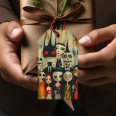 Vintag Spooky Time Halloween Gefallen Geschenkanhänger