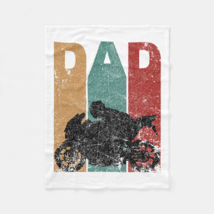 Vintag Sport Bike Vater Fathers Day Gift Biker Mot Fleecedecke