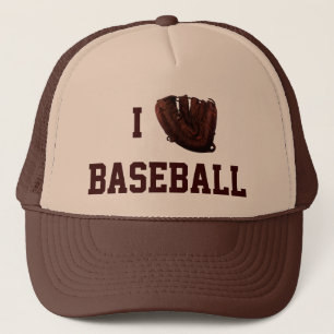 Vintag Sport, ich Liebe Baseball, ich liebe Baseba Truckerkappe