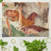 Vintag Sport, Kinder spielen Stickball Baseball Geschirrtuch (Gefaltet)