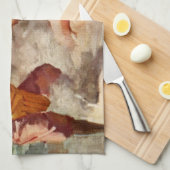 Vintag Sport, Kinder spielen Stickball Baseball Geschirrtuch (Viertel Falte)