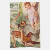 Vintag Sport, Kinder spielen Stickball Baseball Geschirrtuch (Vertikal)