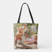 Vintag Sport, Kinder spielen Stickball Baseball Tasche (Rückseite)