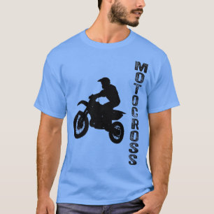Vintag Sport Motocross Lovers Motocross Man Silho T-Shirt
