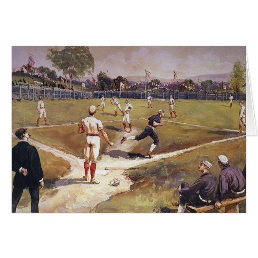 Vintag Sports Baseball Game von Henry Sandham (Vorderseite (Horizontal))