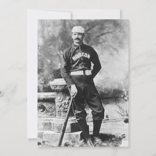 Vintag Sports Foto, Boston Baseball Player (Vorderseite)